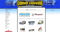Desktop Screenshot of cobramcaravans.com.au