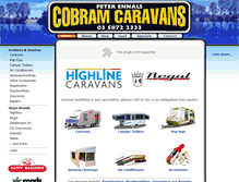 Tablet Screenshot of cobramcaravans.com.au